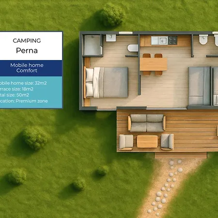 Mobile Homes Camp Perna - Adriatic Kampovi פארק נופש 3*